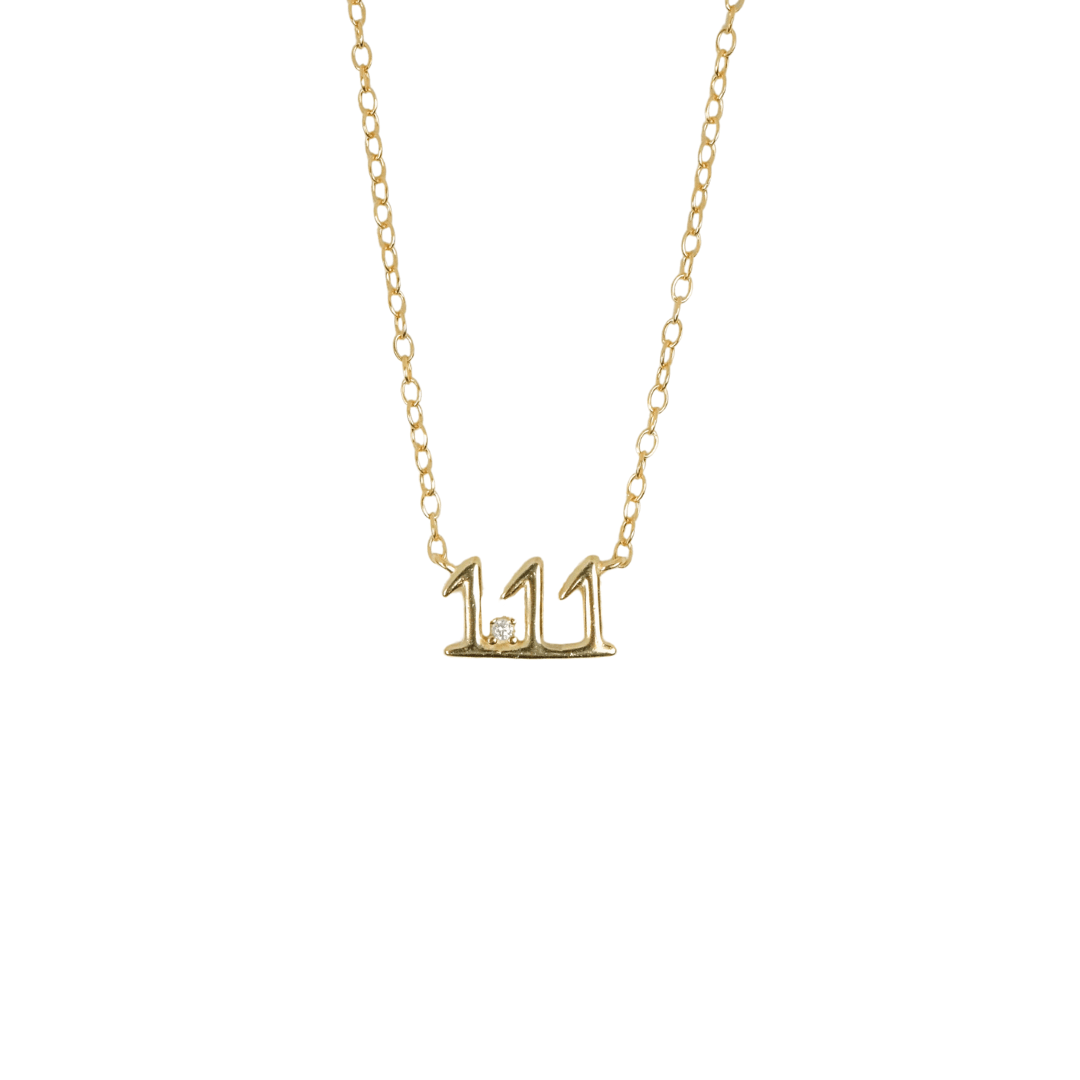 Tiny Angel Number Necklace