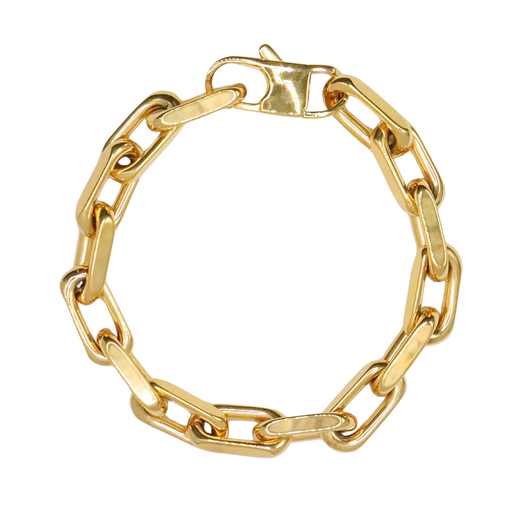 XL Bold Paperclip Bracelet- Gold