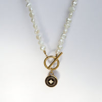 Rope Toggle Vintage Charm Necklace