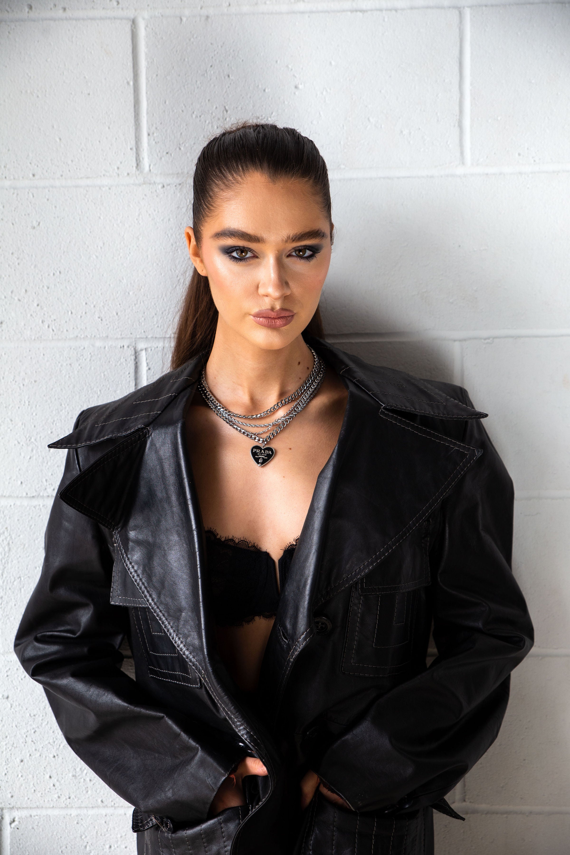 Luxe Black Heart Necklace - Ahava J